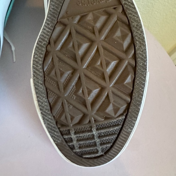 Converse High-Top Sneakers in Teal and White - Picture 16 of 16